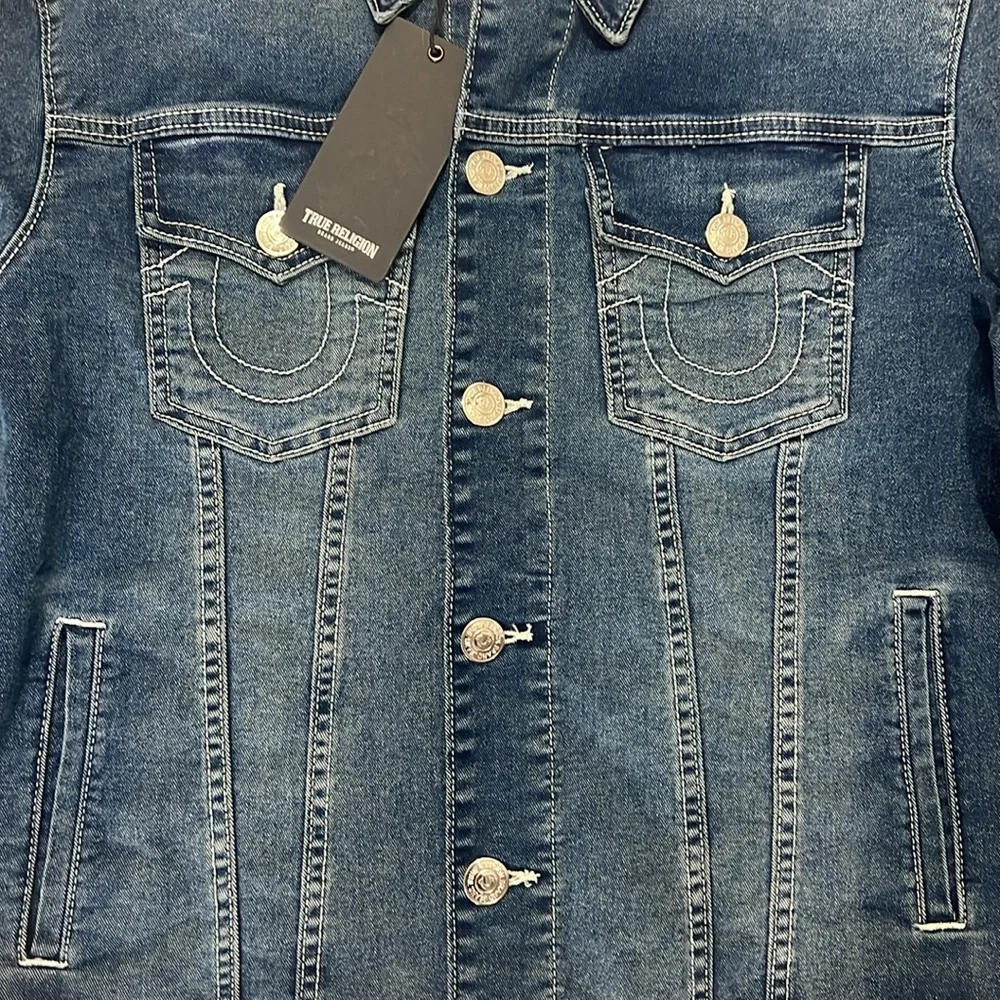 TRUE‎ RELIGION MEN’s CLASSIC DENIM JACKET SZ MEDIUM